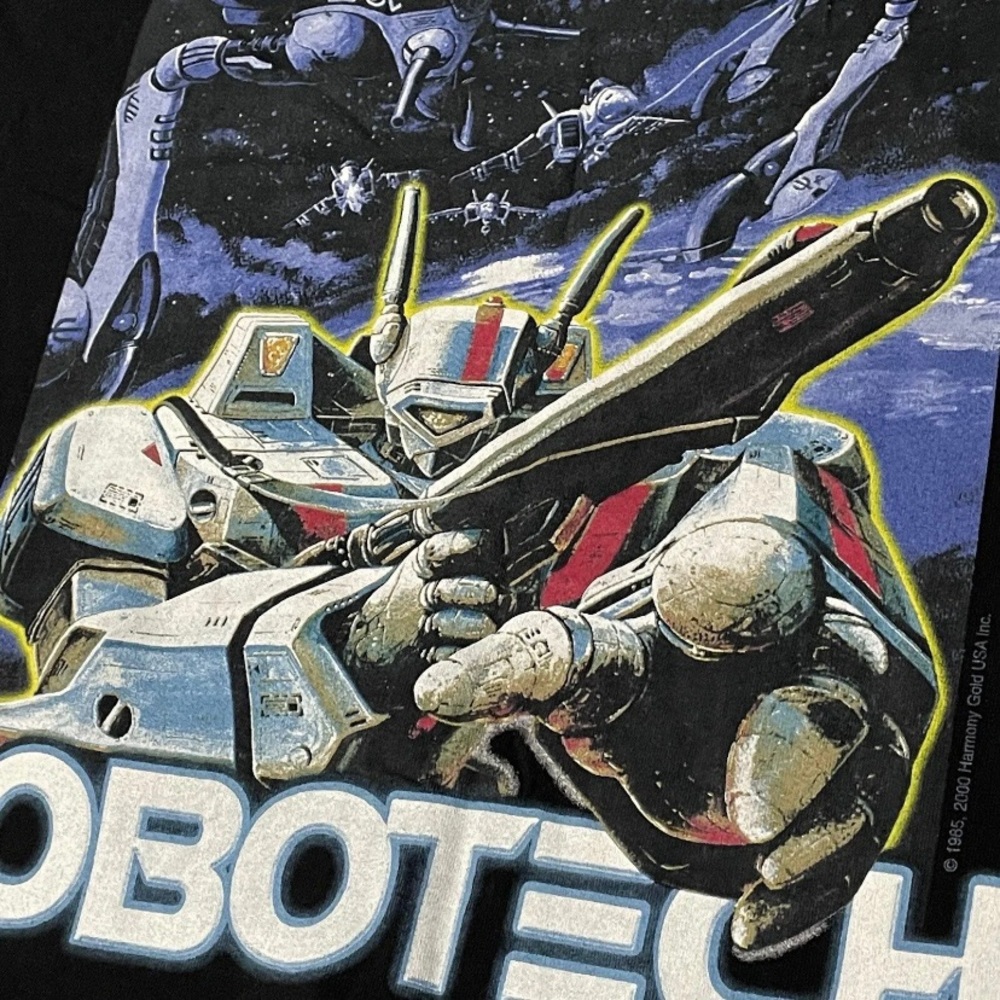 Odm Robotech Super Dimension Fortress Macross Vintage Anime Graphic T-Shirt L - Picture 4 of 6